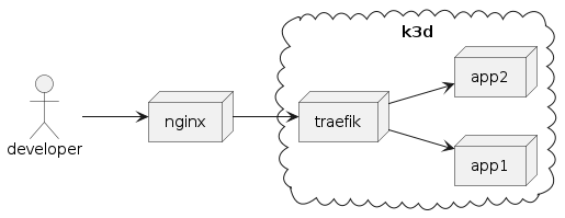 Traffic direction with nginx reverse proxying